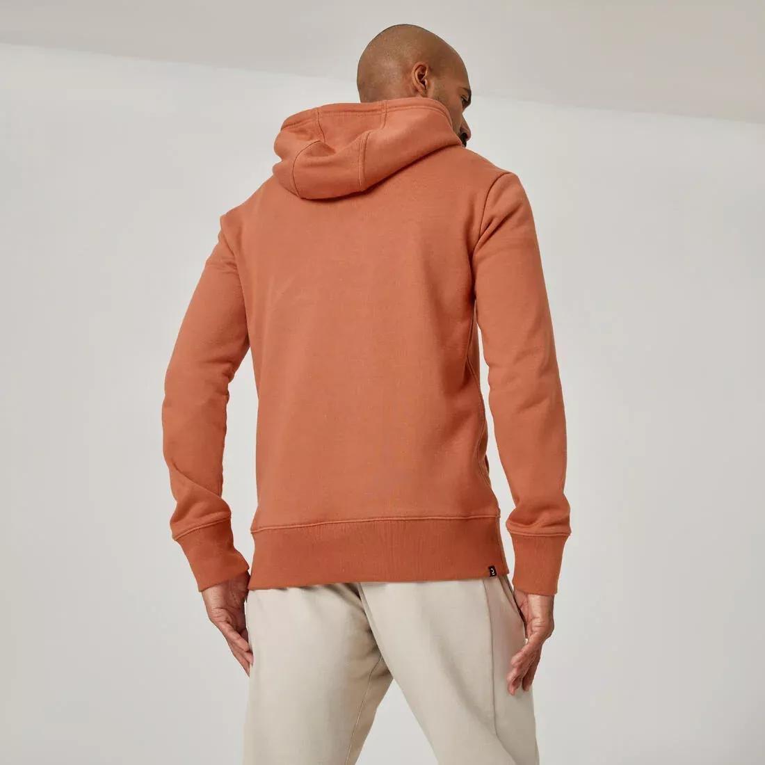 Men Fitness Hoodie - 500 Essentials, Grey, No Color, large image number 14
