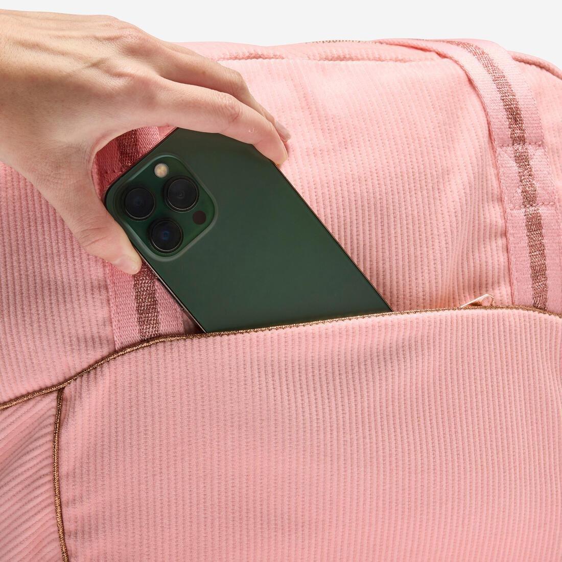 Kids Girls Corduroy Dance Bag, Pink, 5401_000, large image number 2