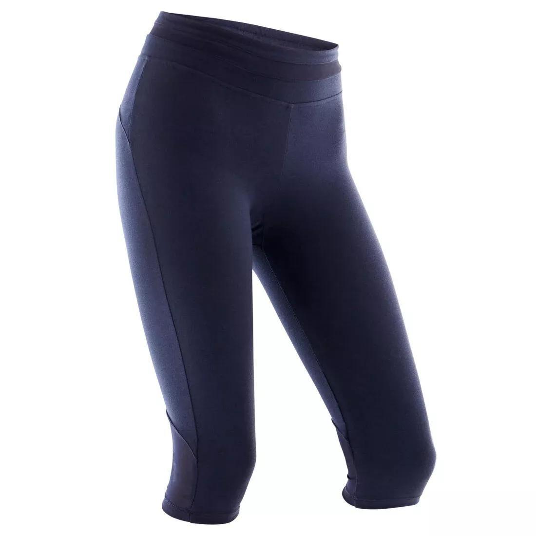 Women Slim-Fit Pilates And Gentle Gym Sport Cropped Bottoms - 520, Pink, No Color, large image number 1