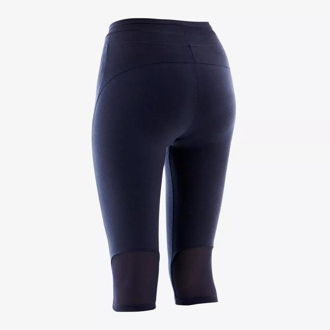 Women Slim-Fit Pilates And Gentle Gym Sport Cropped Bottoms - 520, Pink, No Color, large image number 3