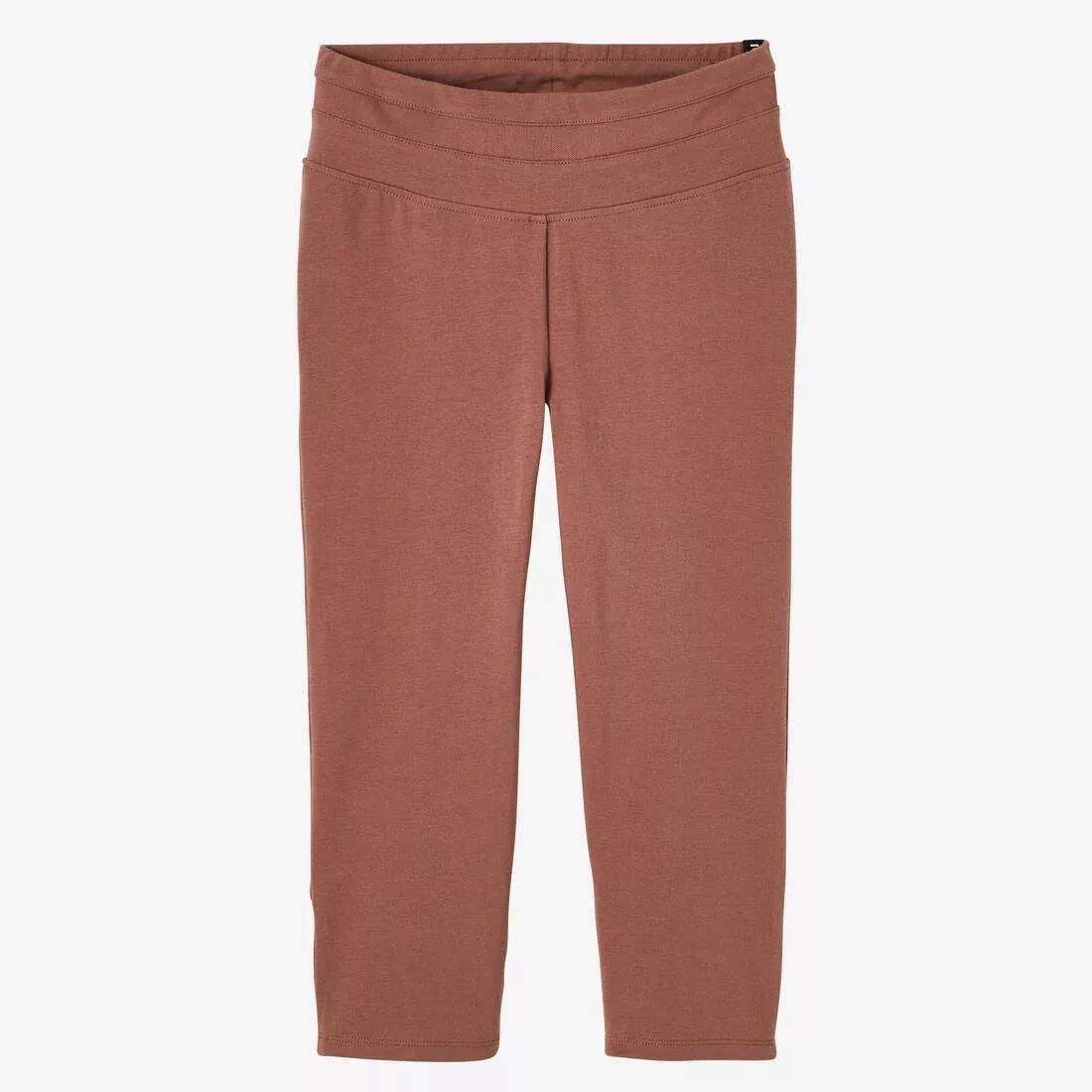 Women Slim-Fit Pilates And Gentle Gym Sport Cropped Bottoms - 520, Pink, No Color, large image number 8