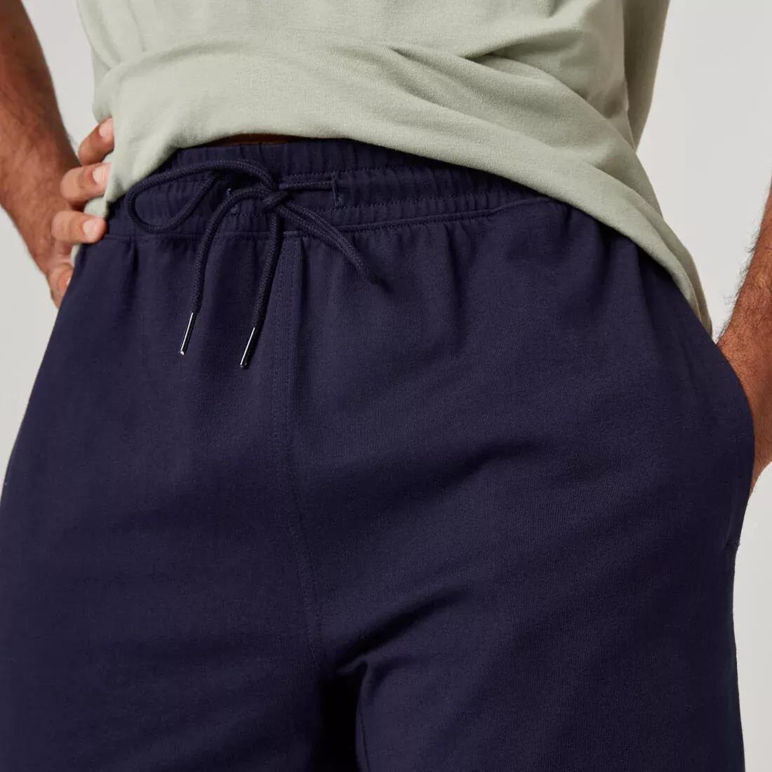 Mens Fitness Shorts - 500 Essentials, Beige, No Color, large image number 11