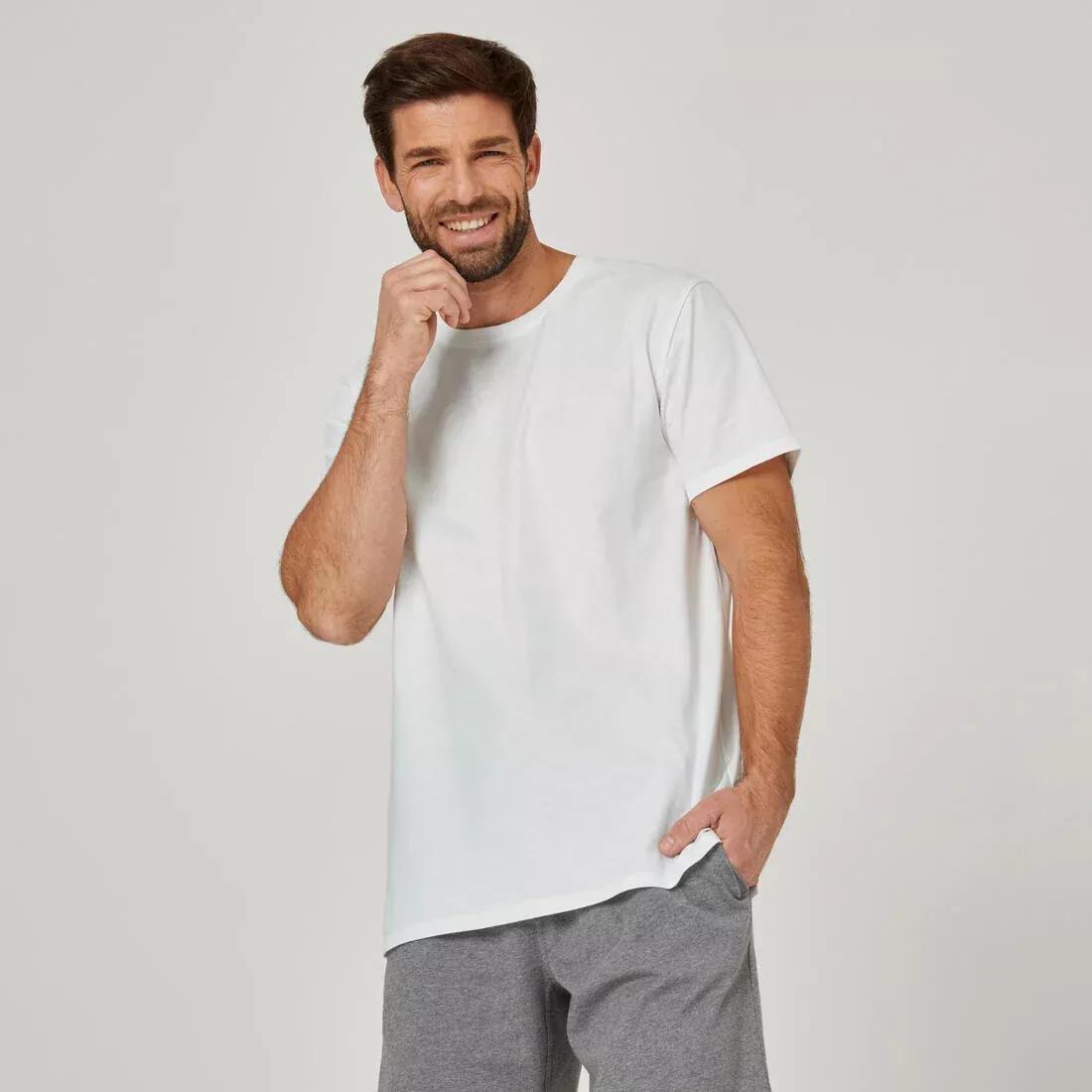 Mens Fitness T-Shirt - Sportee 100, White, No Color, large image number 0