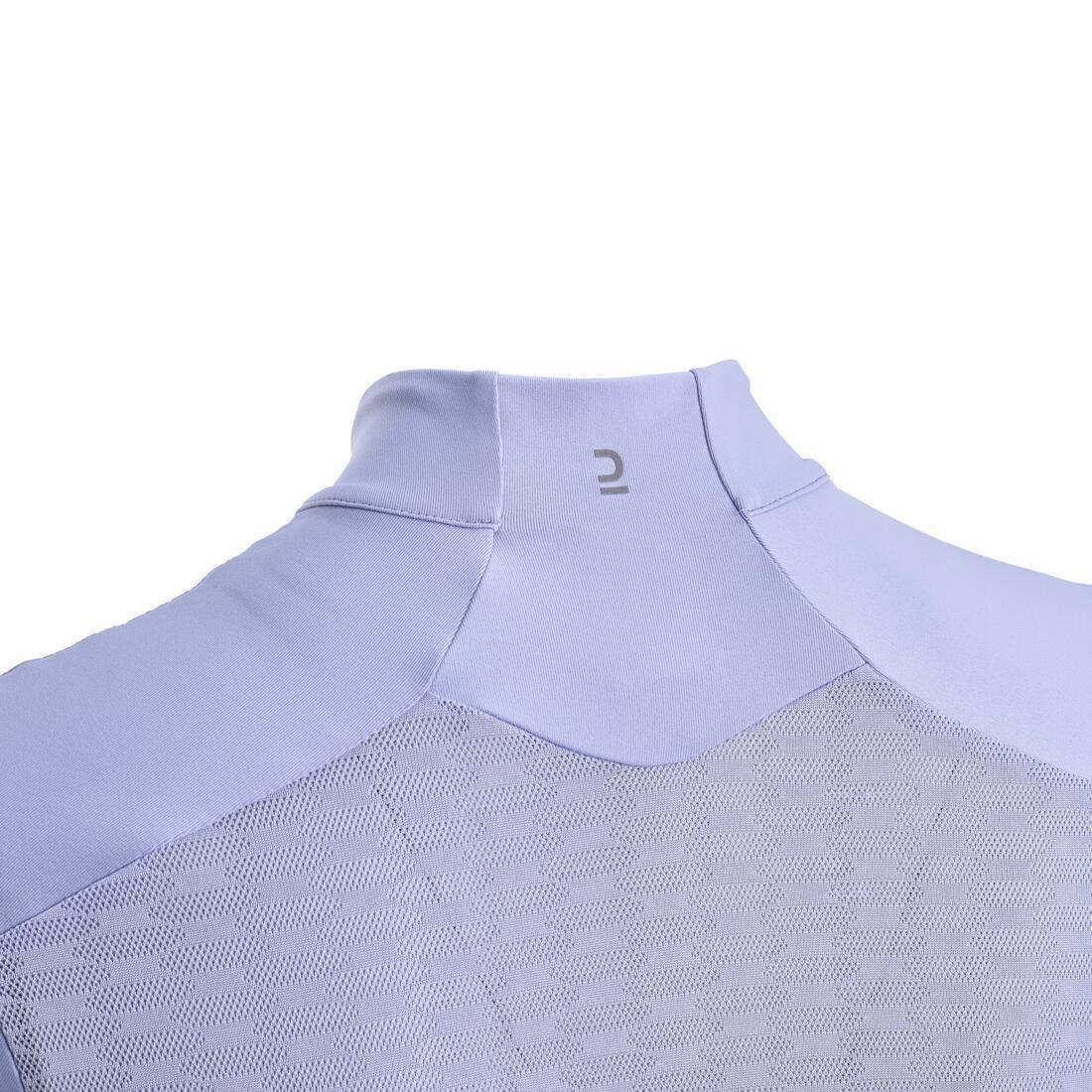 Womens Cycling Short-Sleeved Jersey - 500 Sunplant, Blue, , large image number 12