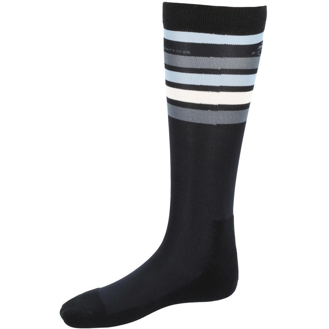 Unisex Horse Riding Socks -Sks100, Black, No Color, large image number 9