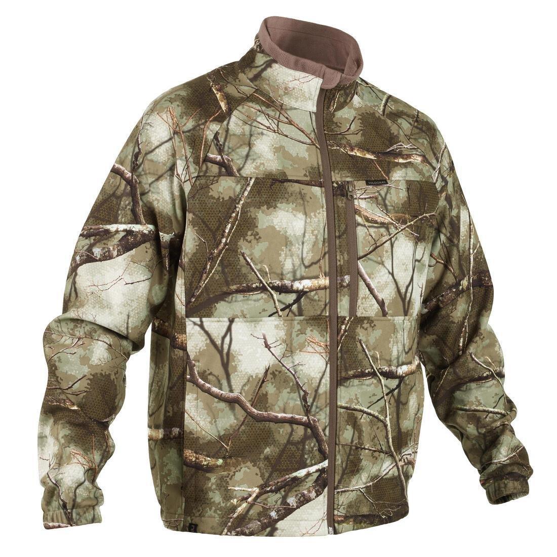 SILENT WARM WATER-REPELLENT HUNTING FLEECE TREEMETIC 500 CAMOUFLAGE, 5401_000, large image number 0