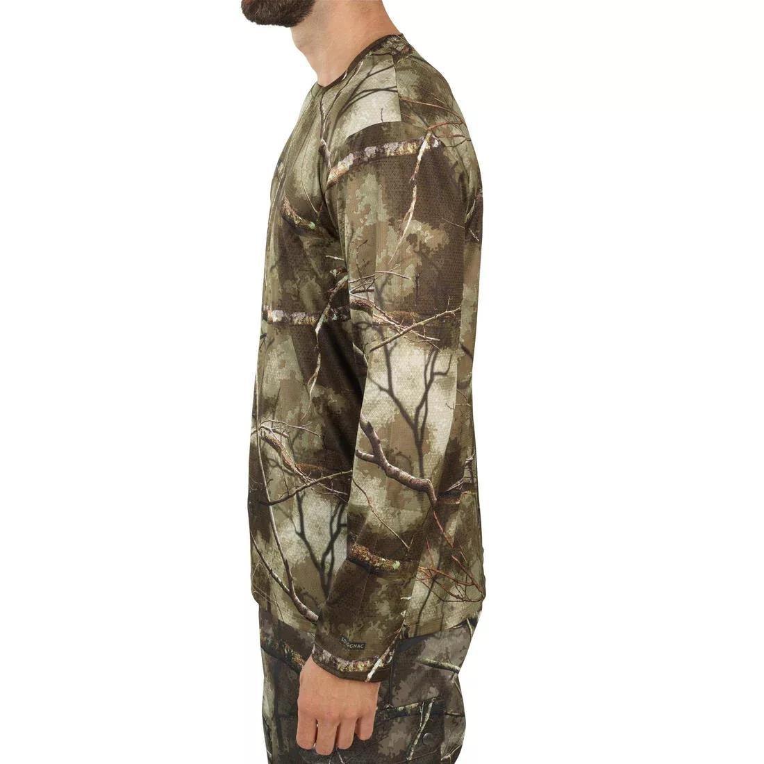 Long-Sleeve Breathable T-Shirt - Treemetic 100 Camouflage, Multicolour, No Color, medium