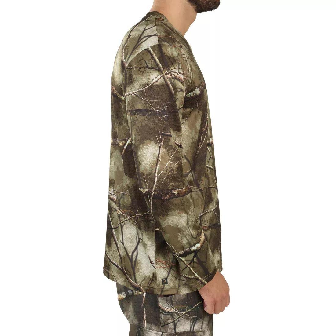 Long-Sleeve Breathable T-Shirt - Treemetic 100 Camouflage, Multicolour, No Color, large image number 3