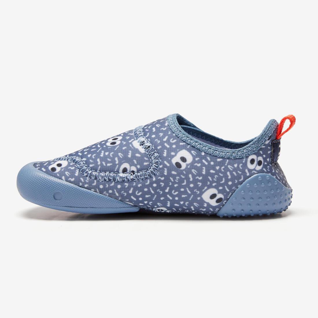 OLD PINK Kids' Baby Light Breathable Bootees - Blue Print, , large image number 1