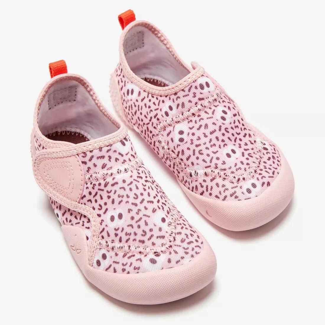 OLD PINK Kids' Baby Light Breathable Bootees - Blue Print, , large image number 3