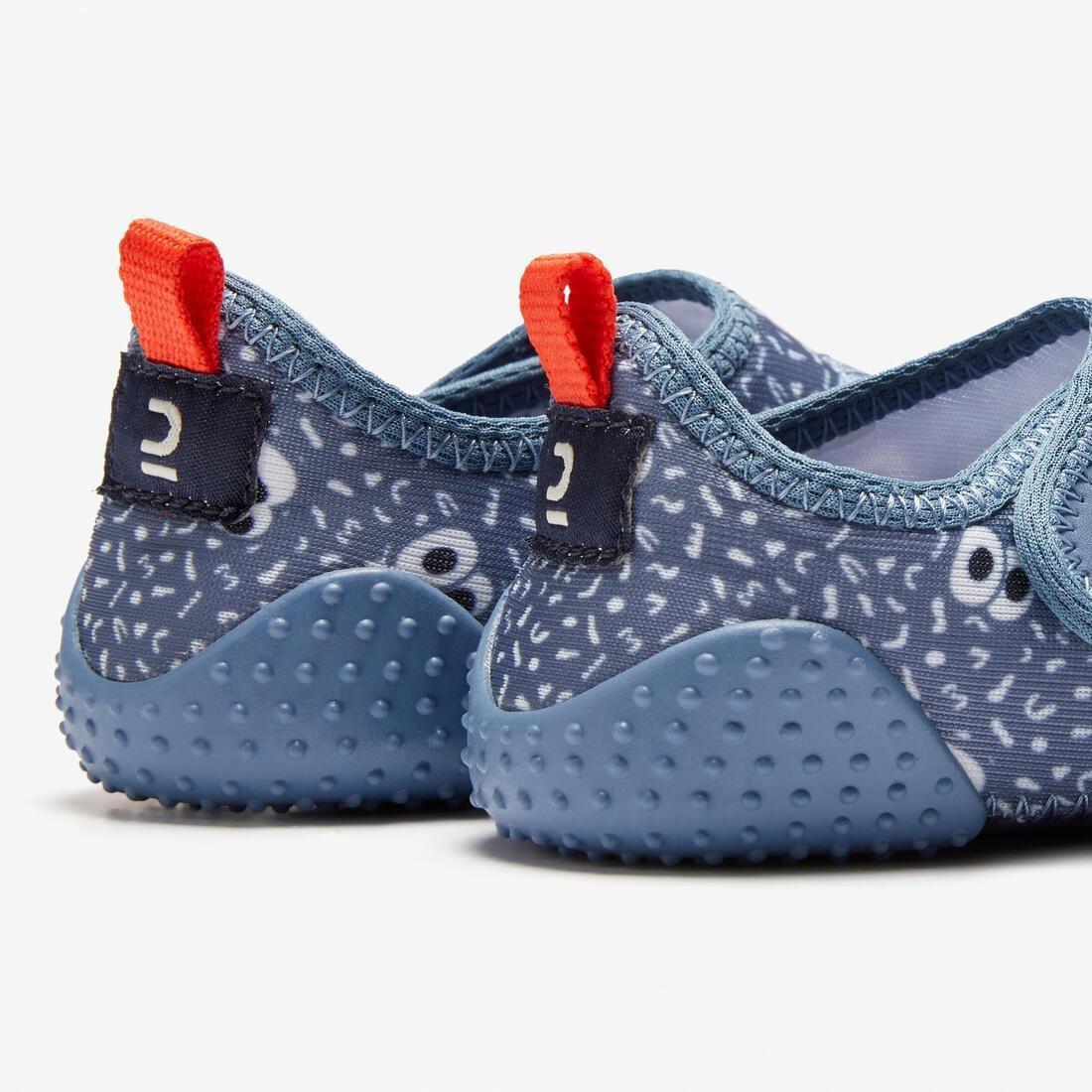 OLD PINK Kids' Baby Light Breathable Bootees - Blue Print, , large image number 13