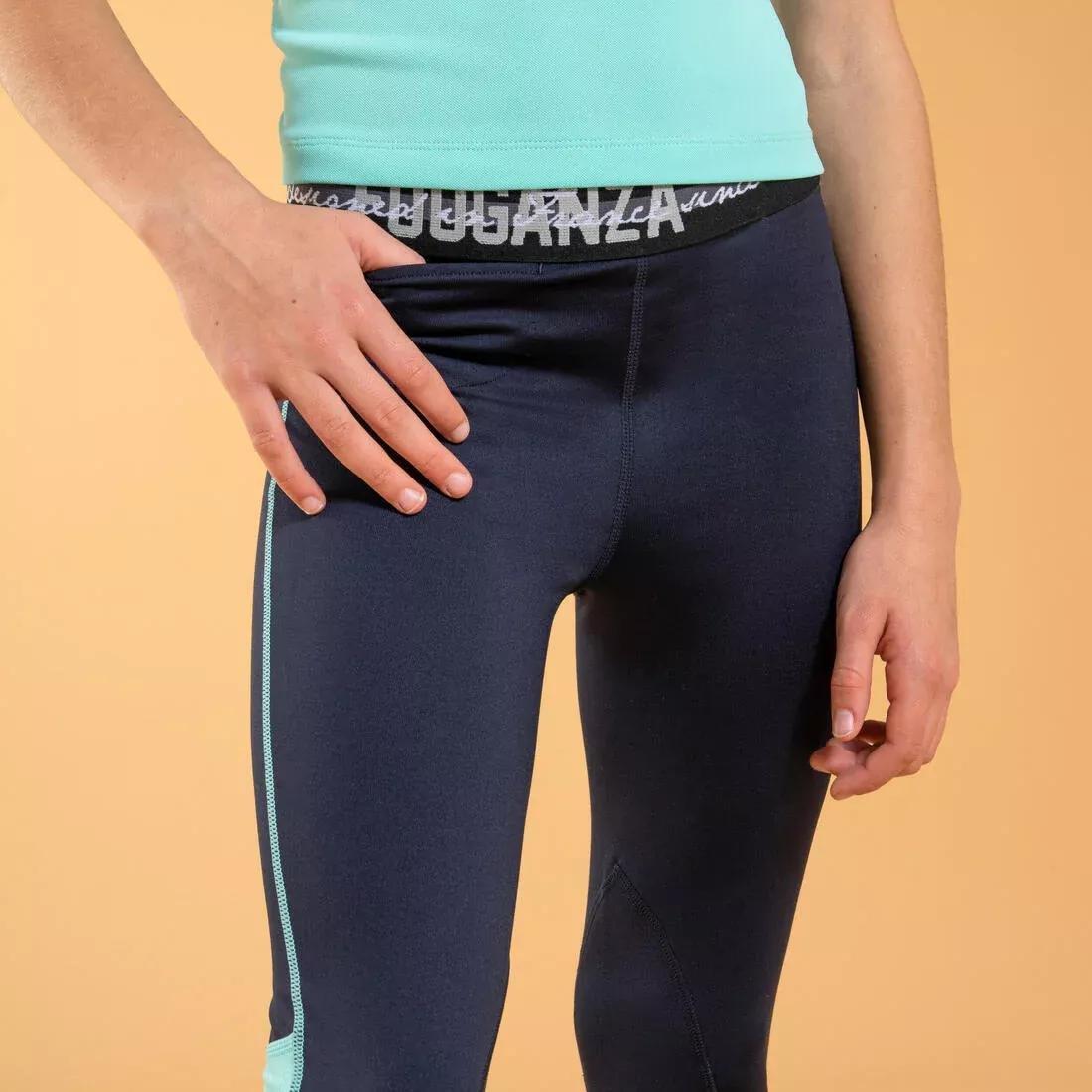 Kids Unisex Light Horse Riding Leggings - 100, Blue, , large image number 3