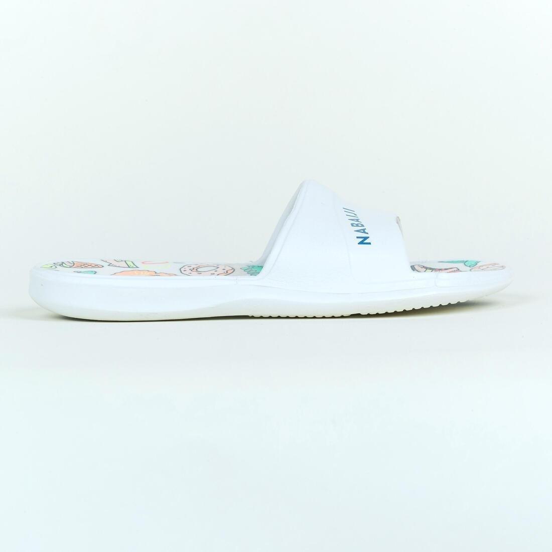 Kids Unisex Pool Derby Printed Sandals Slap - 500, Blue, , large image number 11