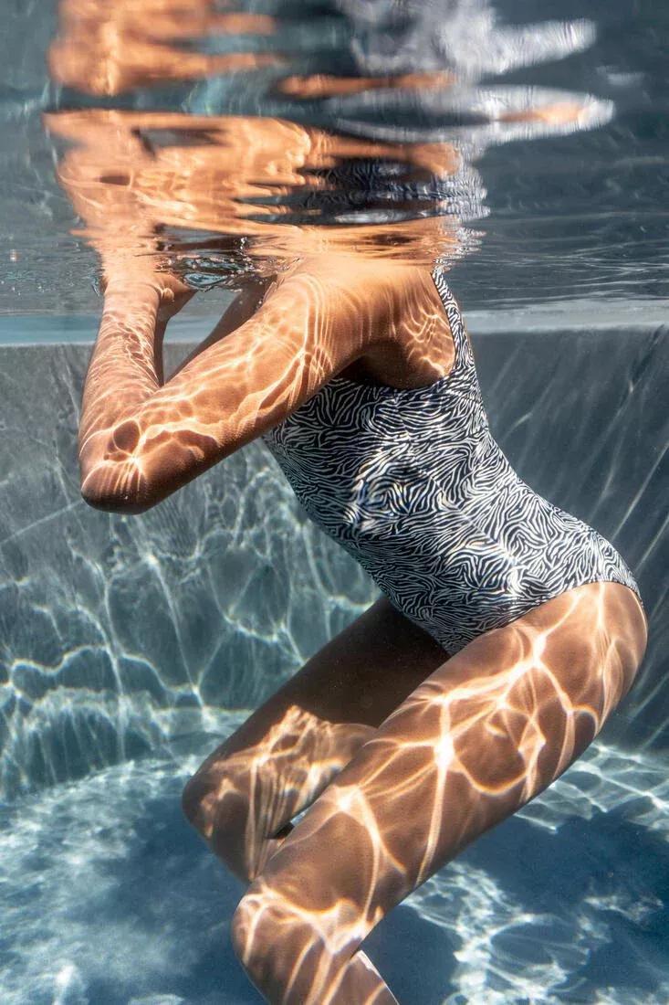 Women 1-Piece Swimsuit - Heva Joy Fern, White, No Color, large image number 11