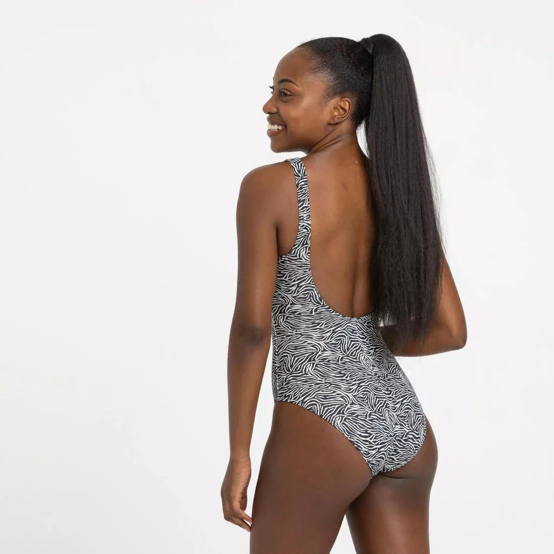 Women 1-Piece Swimsuit - Heva Joy Fern, White, No Color, large image number 14