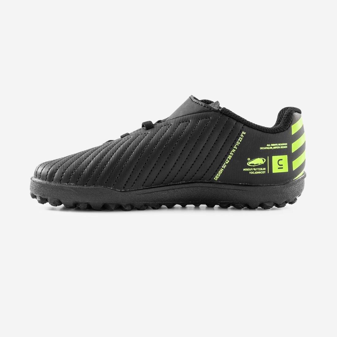 Kids Boys Rip-Tab Turf Football Boots - 100 Easy Tf, Black, , large image number 2