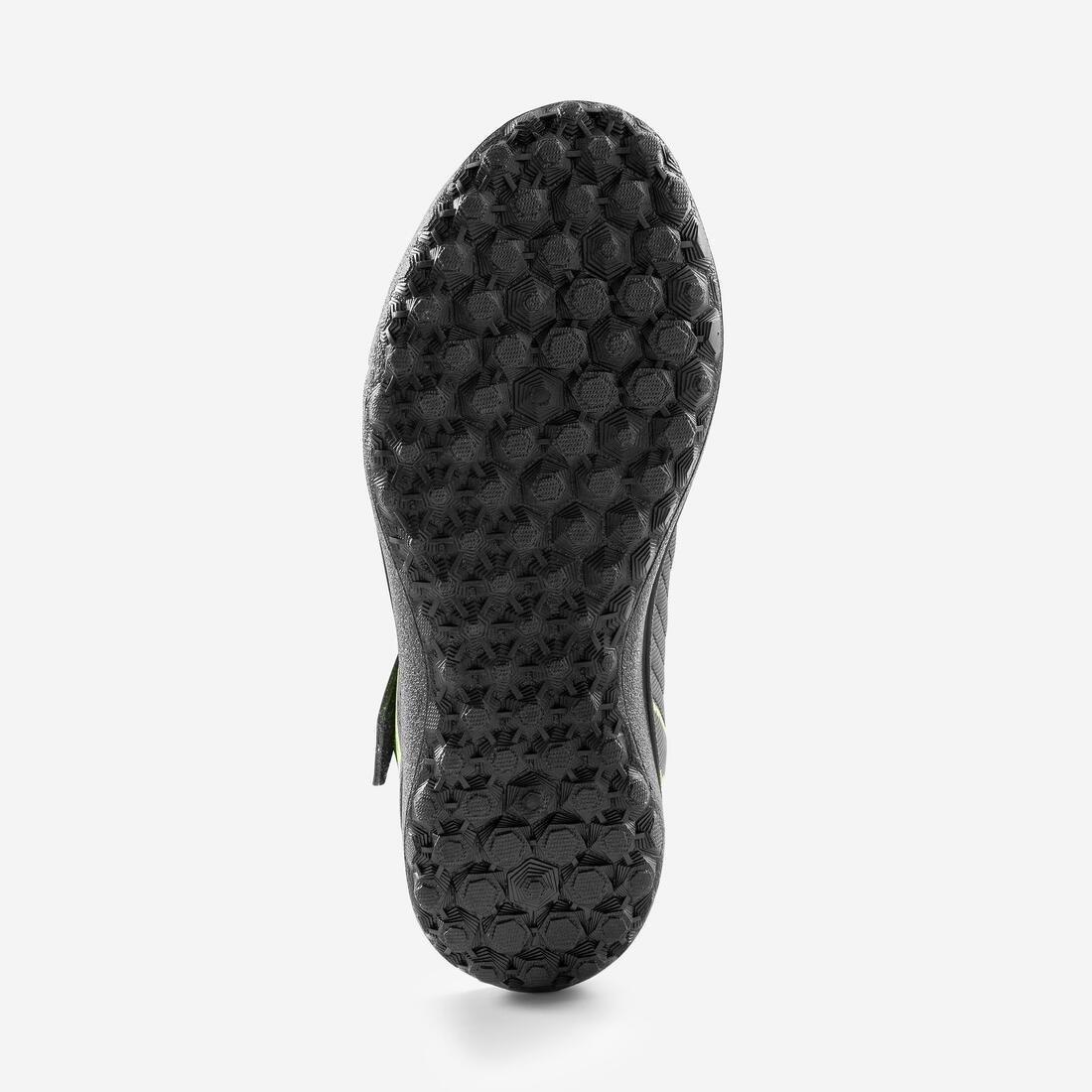 Kids Boys Rip-Tab Turf Football Boots - 100 Easy Tf, Black, No Color, large image number 6