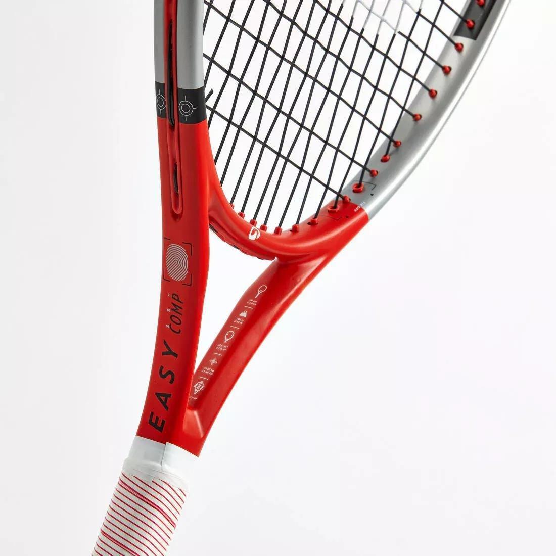 Kids Unisex Tennis Racket Easy Comp 23", Red, No Color, large image number 7