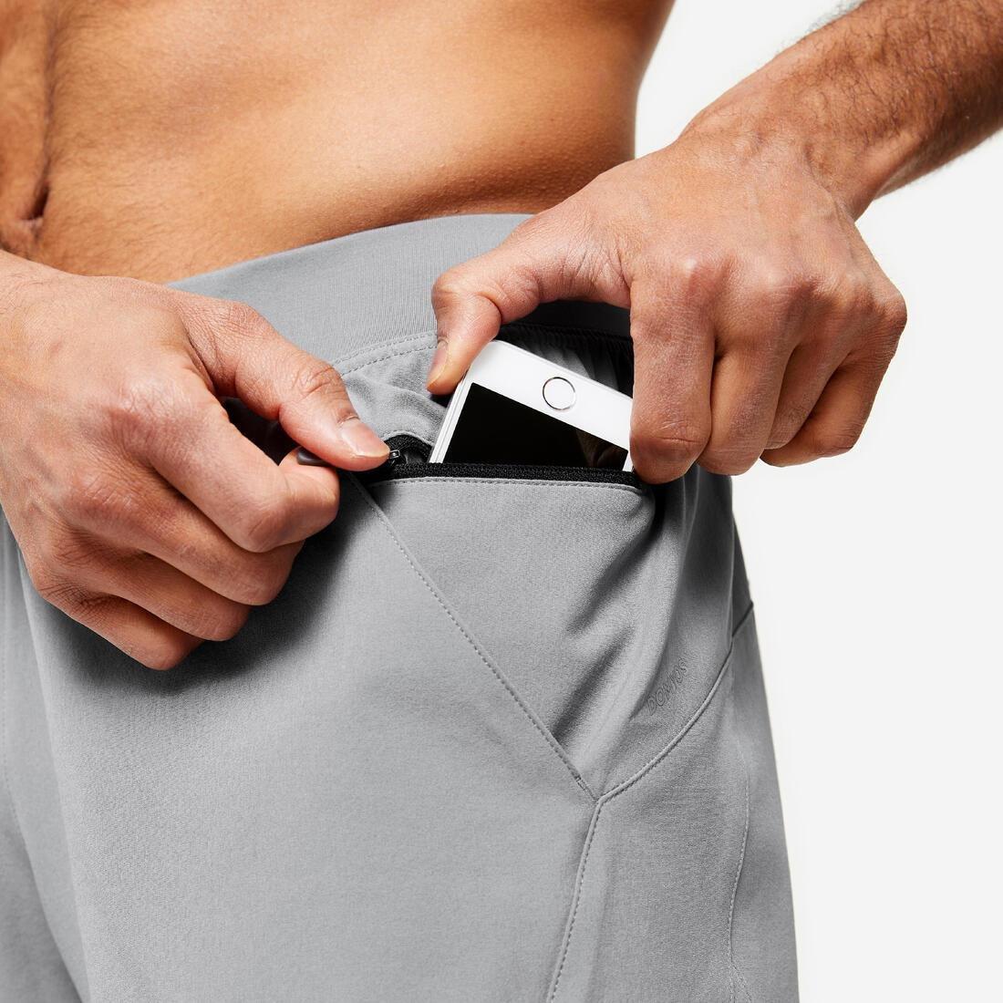 Men Shorts 2 in 1, Grey, , large image number 6