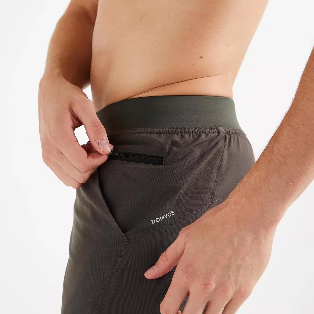 DOMYOS--SHORT 2 IN 1 GREY, , large image number 10