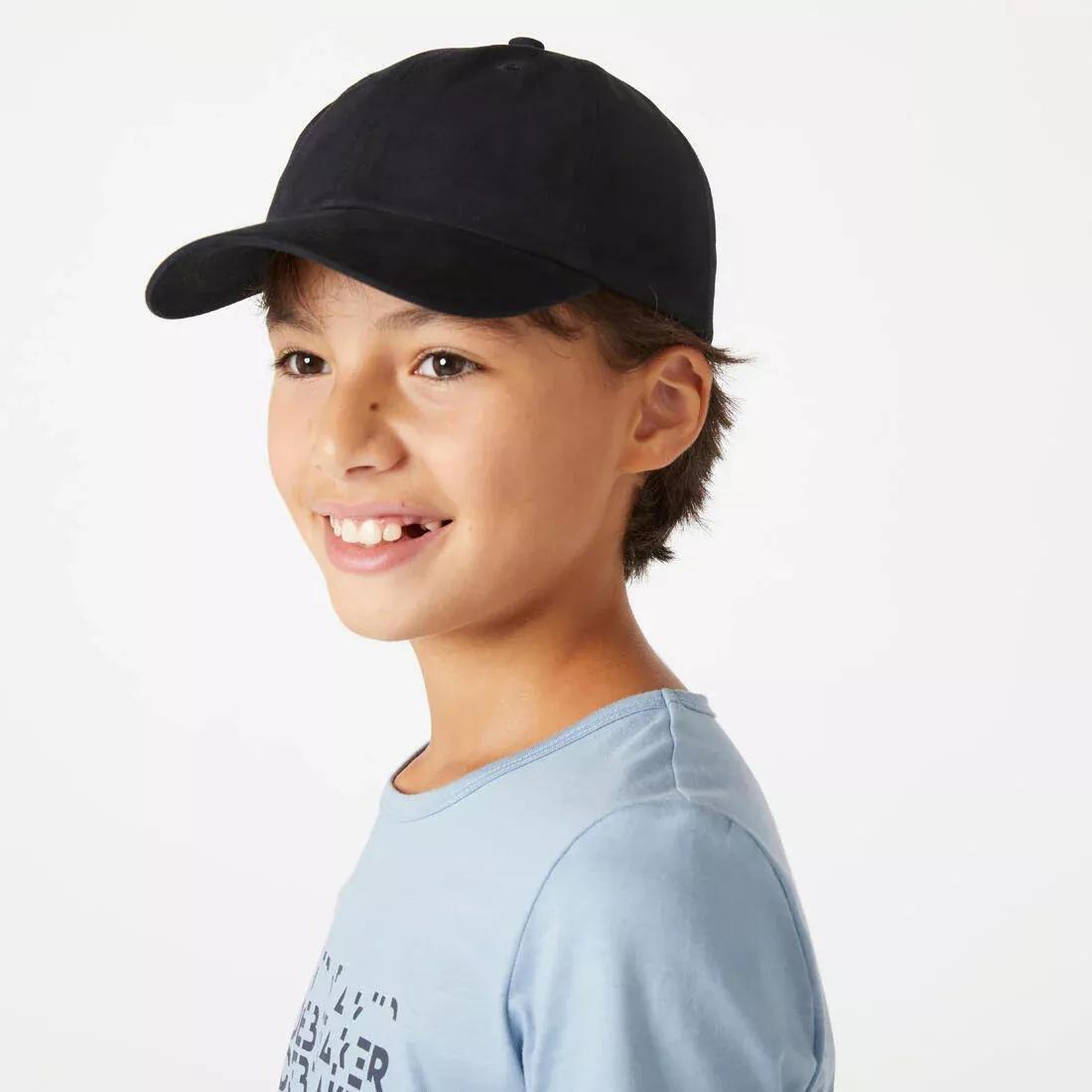 Kids Boys Gym Cap - W100 Print, Black, No Color, large image number 2