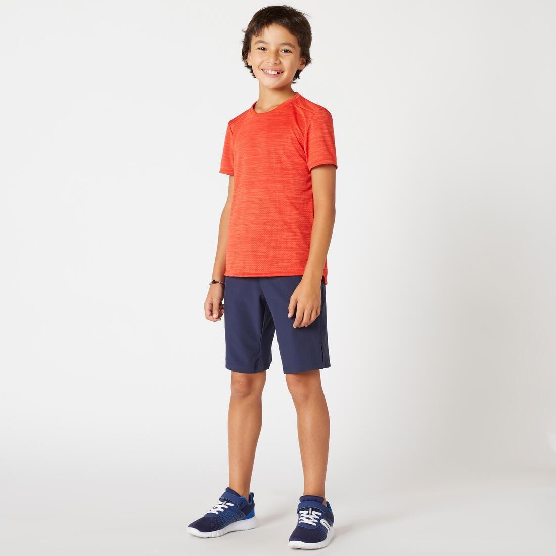 Kids Boys Breathable Synthetic Shorts - W500, Black, , large image number 2