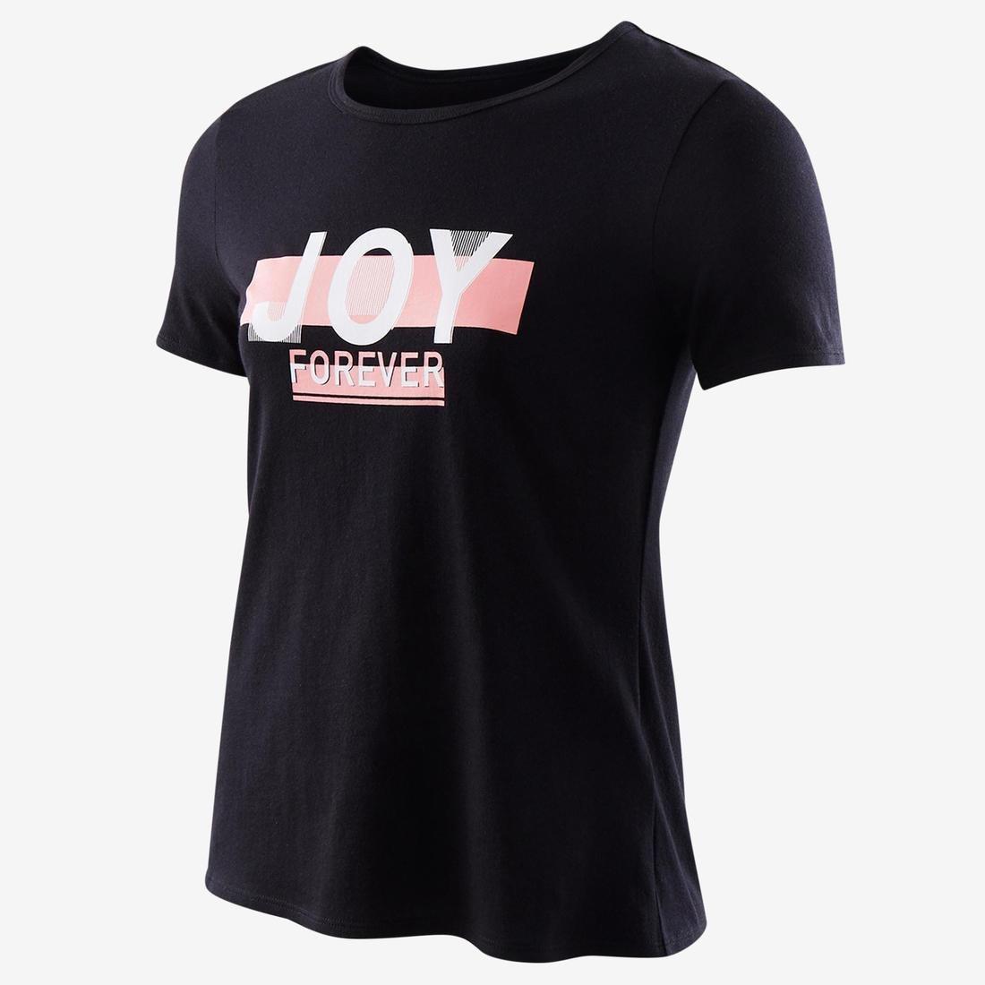 Kids Girls Short-Sleeved Gym T-Shirt - 100 Print, Pink, , large image number 5