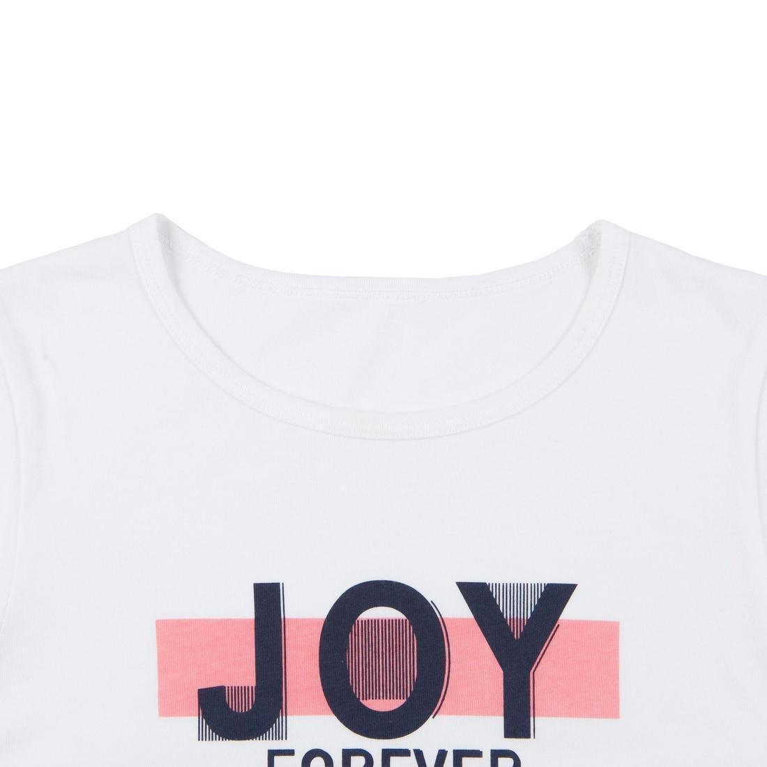 Kids Girls Short-Sleeved Gym T-Shirt - 100 Print, Navy, , large image number 6