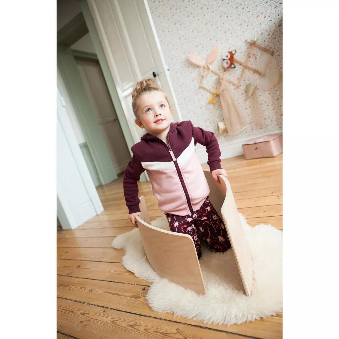 Kids Unisex Warm Jogging Bottoms, Khaki, No Color, large image number 7