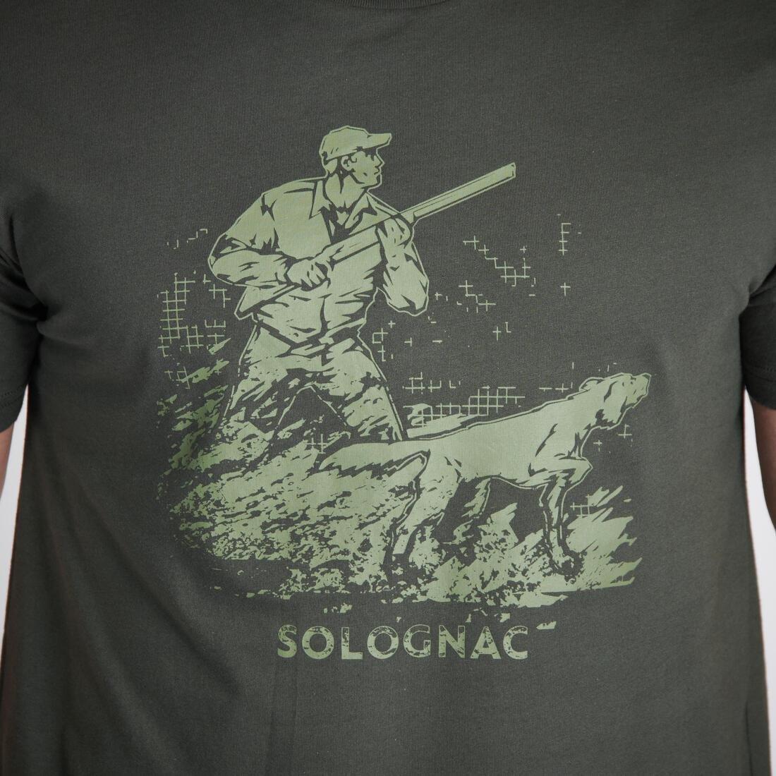 SOLOGNAC--T-SHIRT MC HUNTING D OG GREEN, , large image number 2