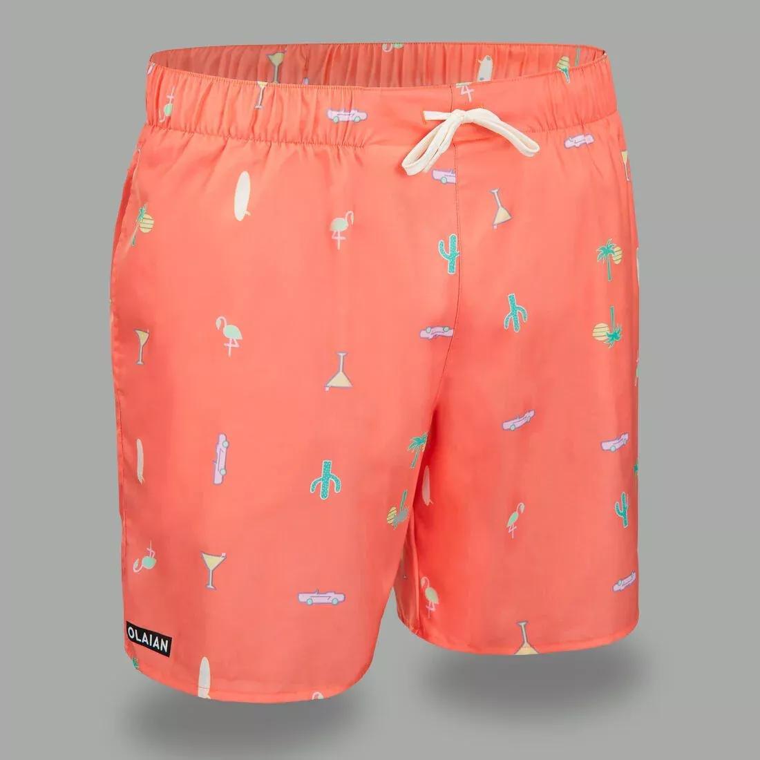 Surfing Standard Boardshorts - 100 Nico, Red, , large image number 0