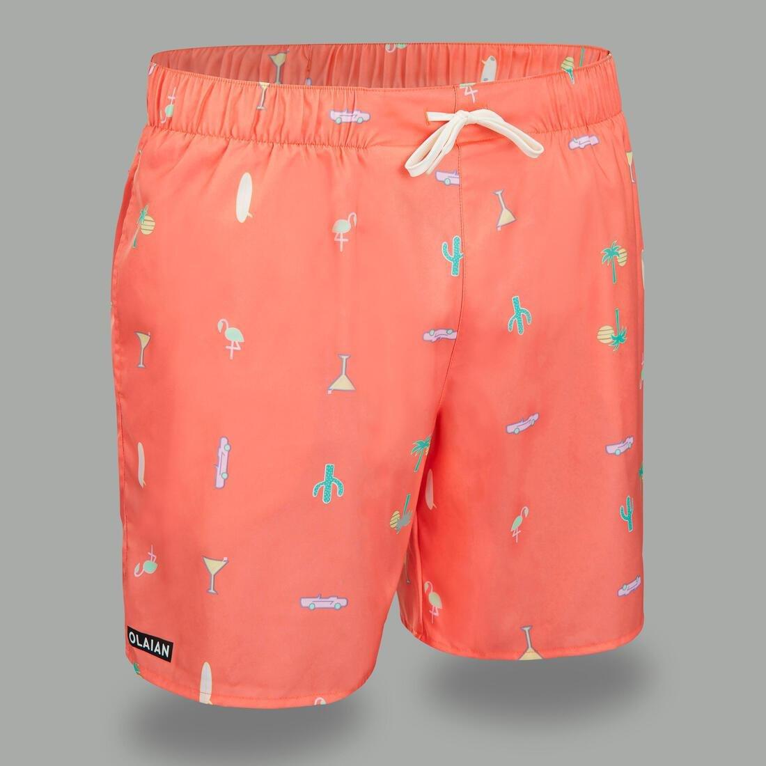 Surfing Standard Boardshorts - 100 Nico, Red, , large image number 2