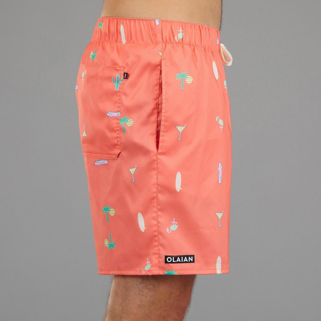 Surfing Standard Boardshorts - 100 Nico, Red, , large image number 3