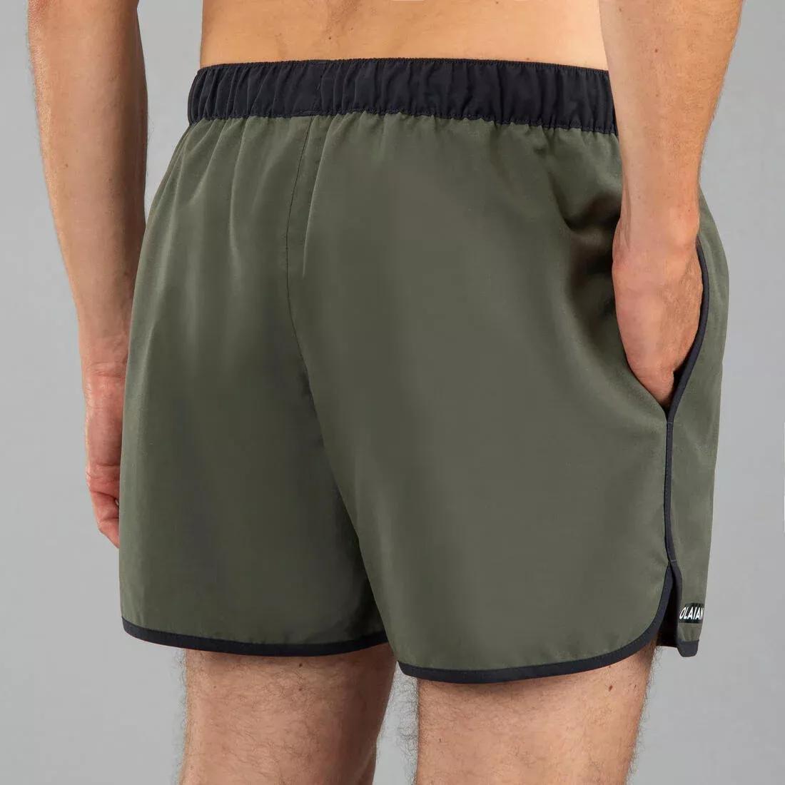 Men Surfing Short Boardshorts - 100 Sun Stripe, Black, , large image number 8