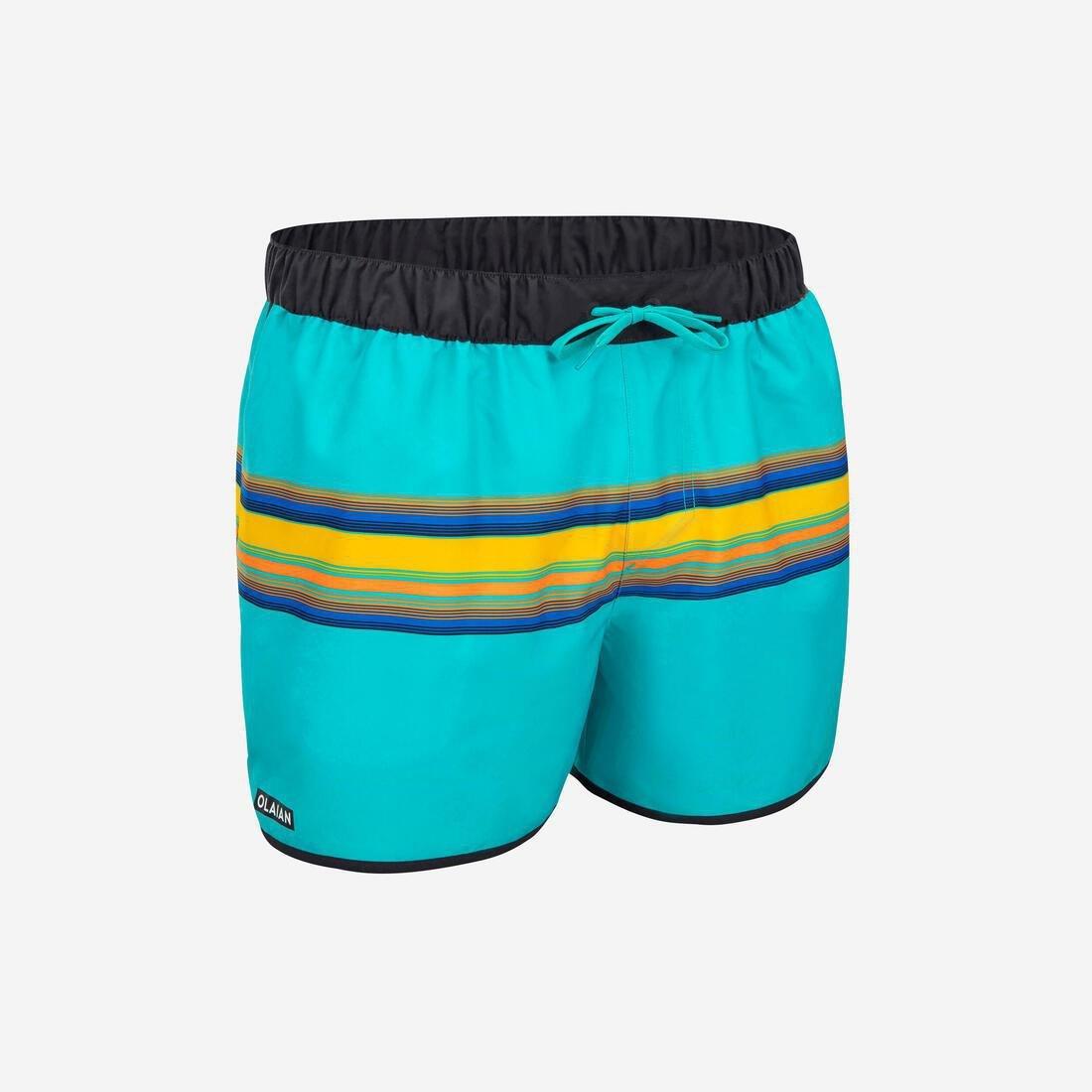 Men Surfing Short Boardshorts - 100 Sunstripe, Blue, , large image number 1