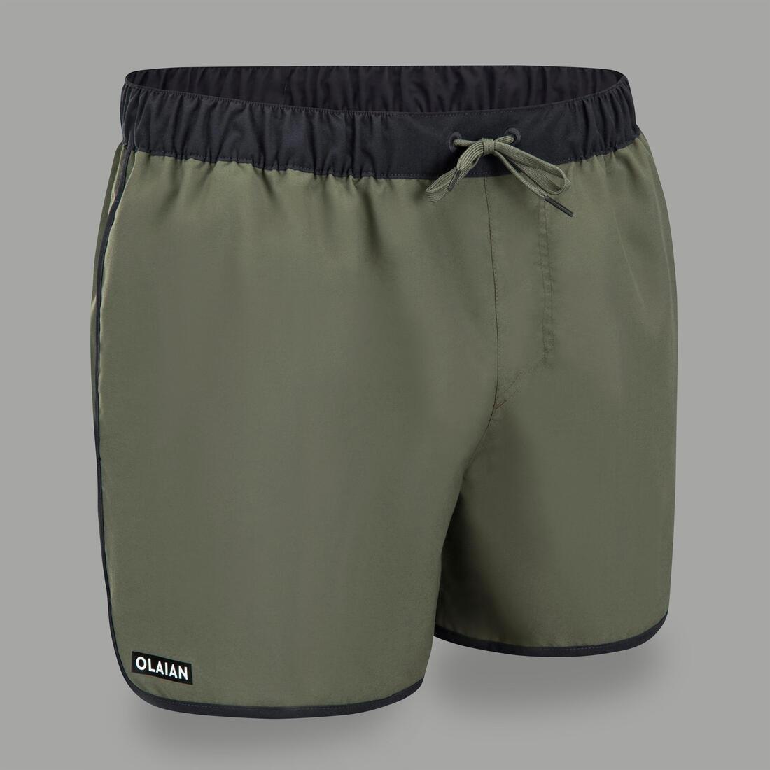 Surfing Short Boardshorts - 100 Sunstripe, Khaki, , large image number 0