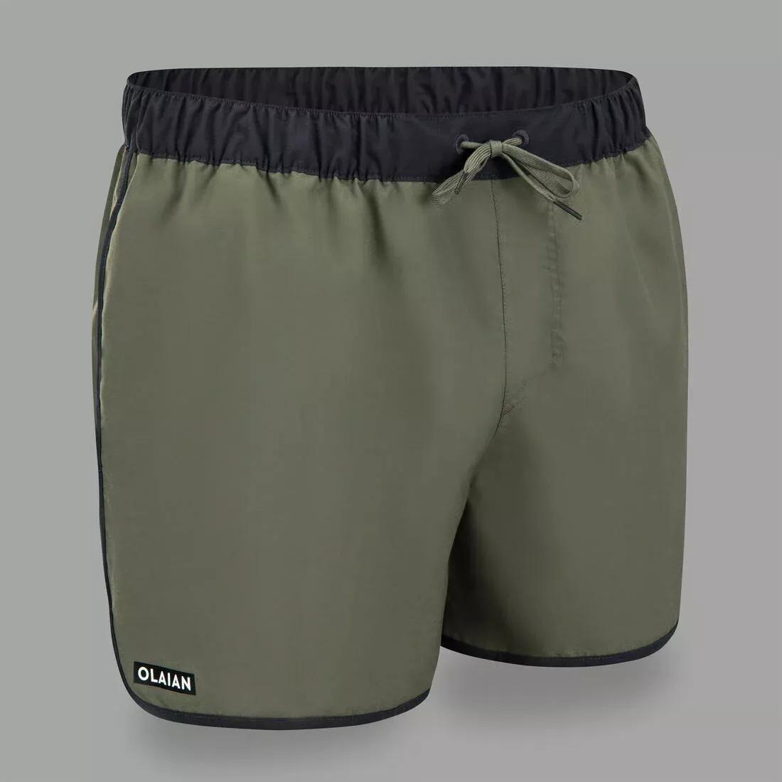 Surfing Short Boardshorts - 100 Sunstripe, Khaki, , large image number 1