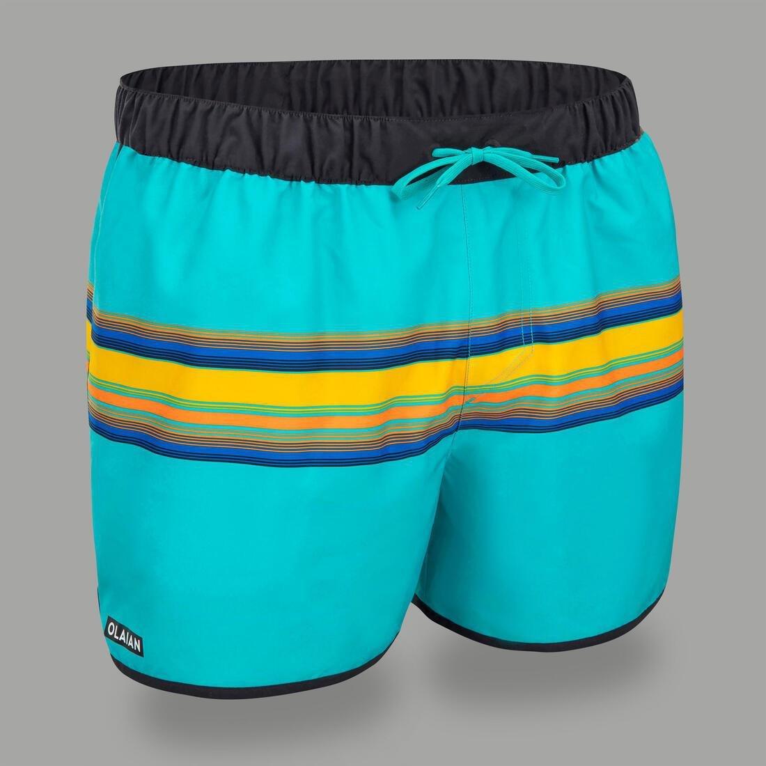 Surfing Short Boardshorts - 100 Sunstripe, Khaki, , large image number 3