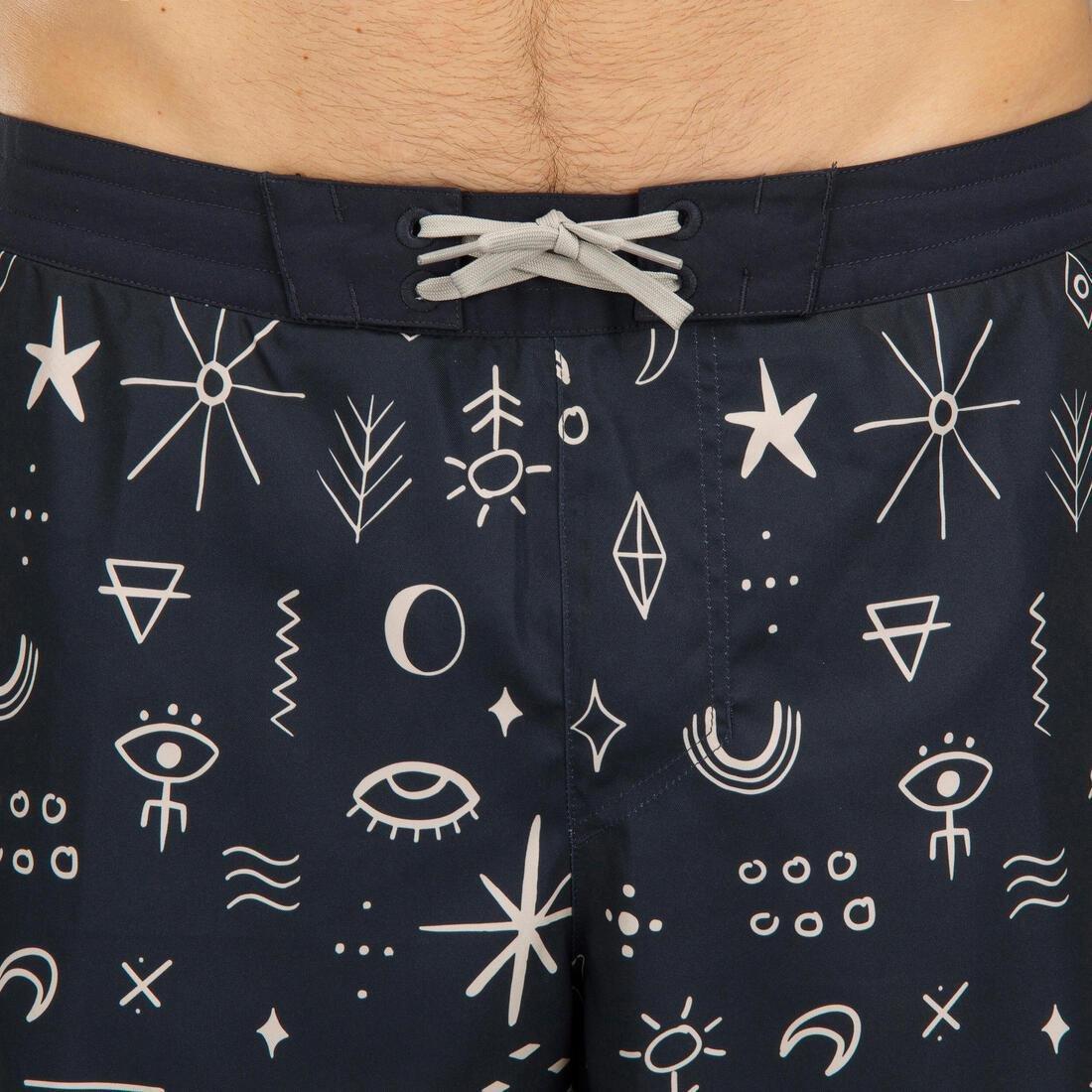 Surfing Long Boardshorts - 100 Symbol, Black, No Color, large image number 12