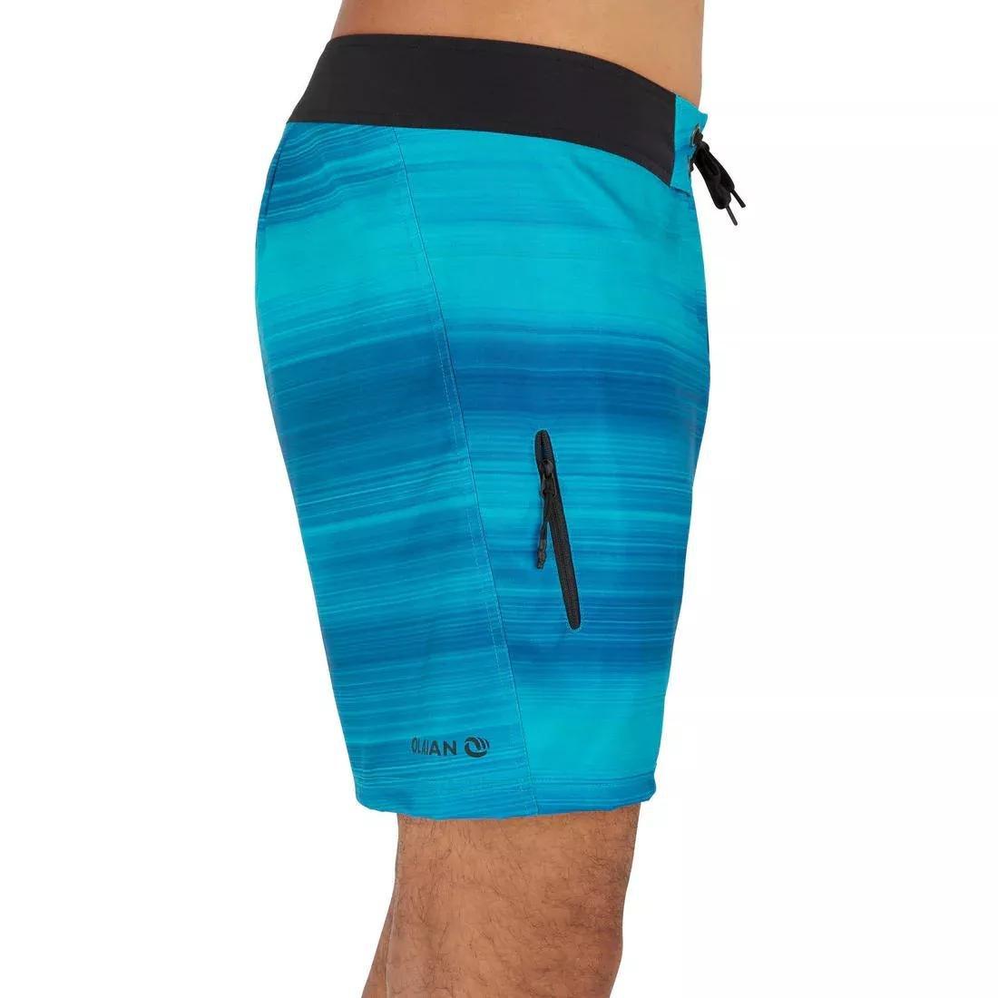 Surfing Short Boardshorts - 500 Summer, Black, , large image number 9