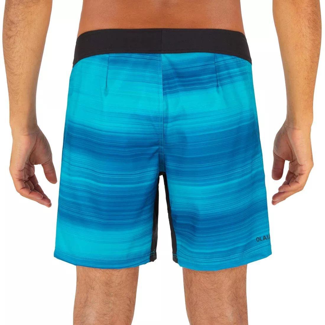 Surfing Short Boardshorts - 500 Summer, Black, , large image number 10