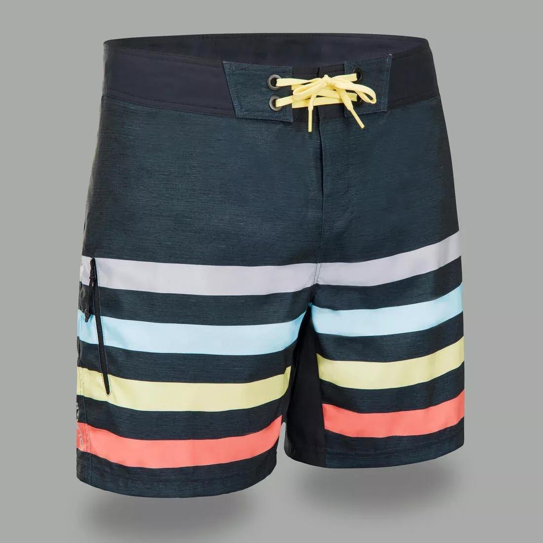 Surfing Short Boardshorts - 500 Summer, Grey, , large image number 0