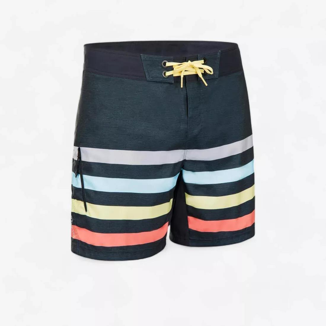 Surfing Short Boardshorts - 500 Summer, Grey, No Color, medium