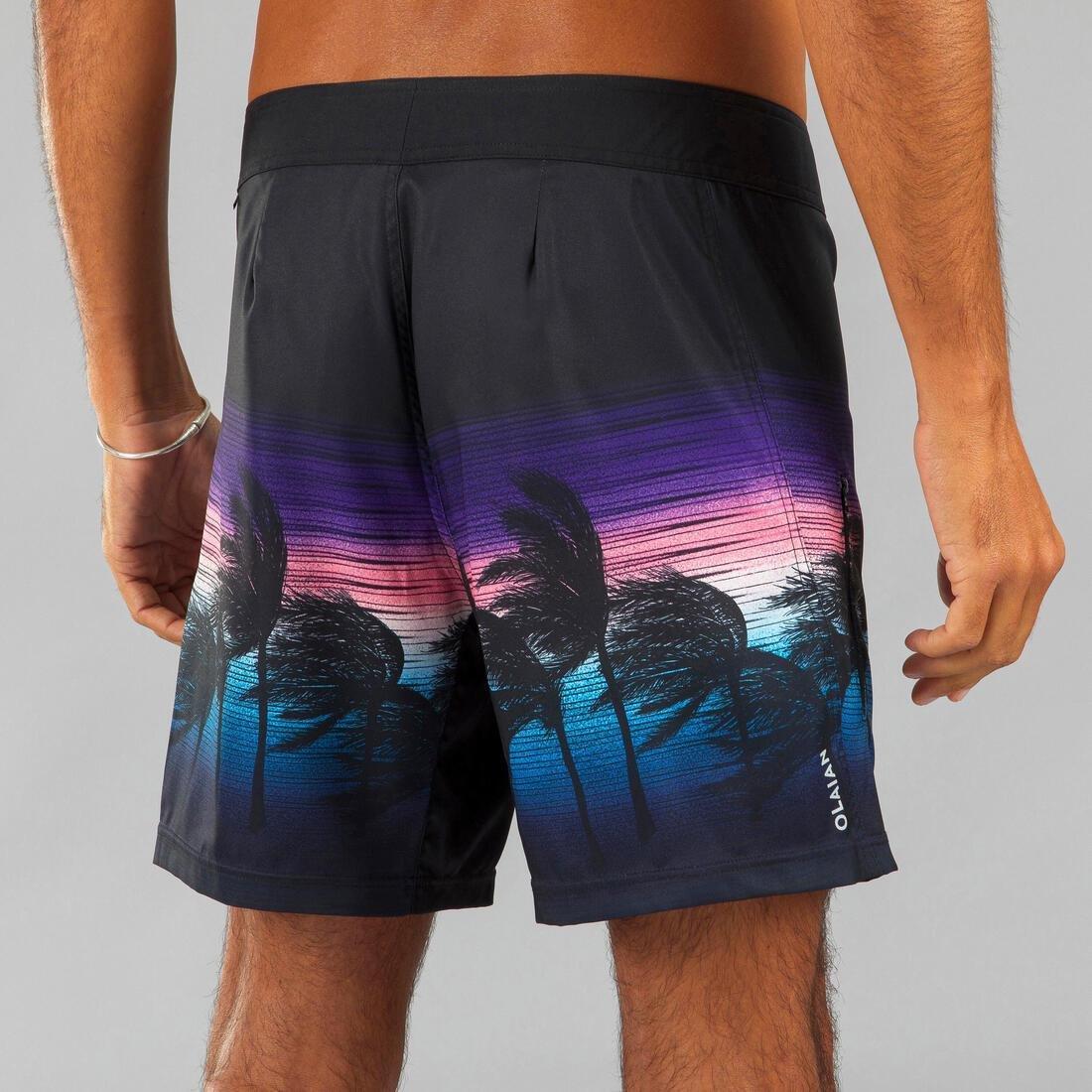 Surfing Short Boardshorts - 500 Summer, Grey, , large image number 10