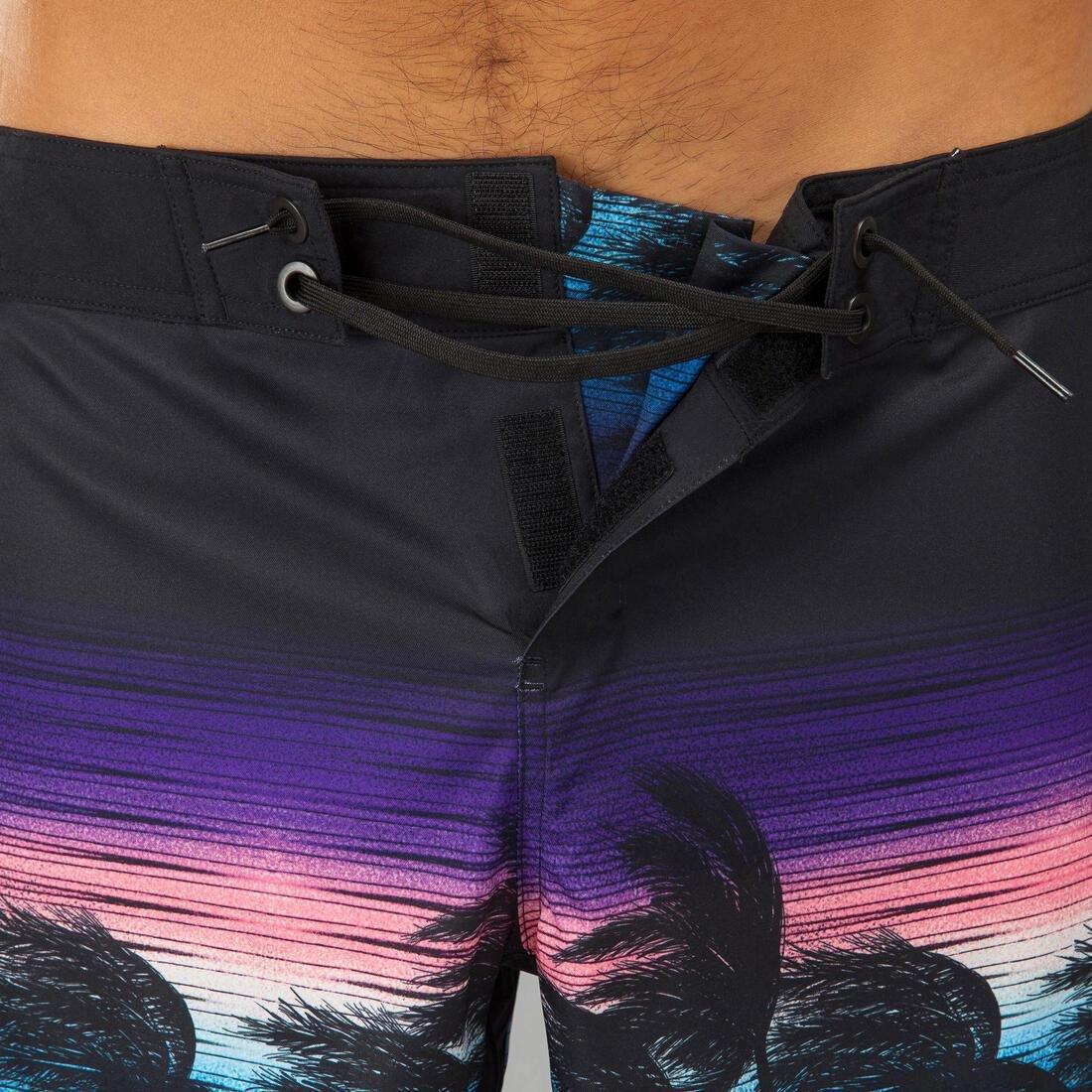 Surfing Short Boardshorts - 500 Summer, Grey, , large image number 12