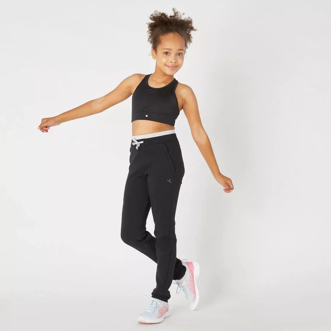 Kids Girls Breathable Sports Bra, Navy, , large image number 5
