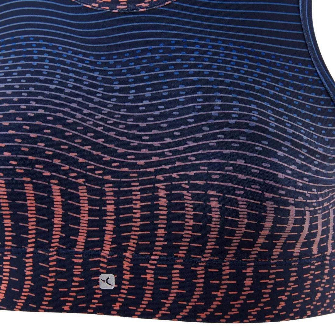 Kids Girls Breathable Sports Bra, Navy, , large image number 11