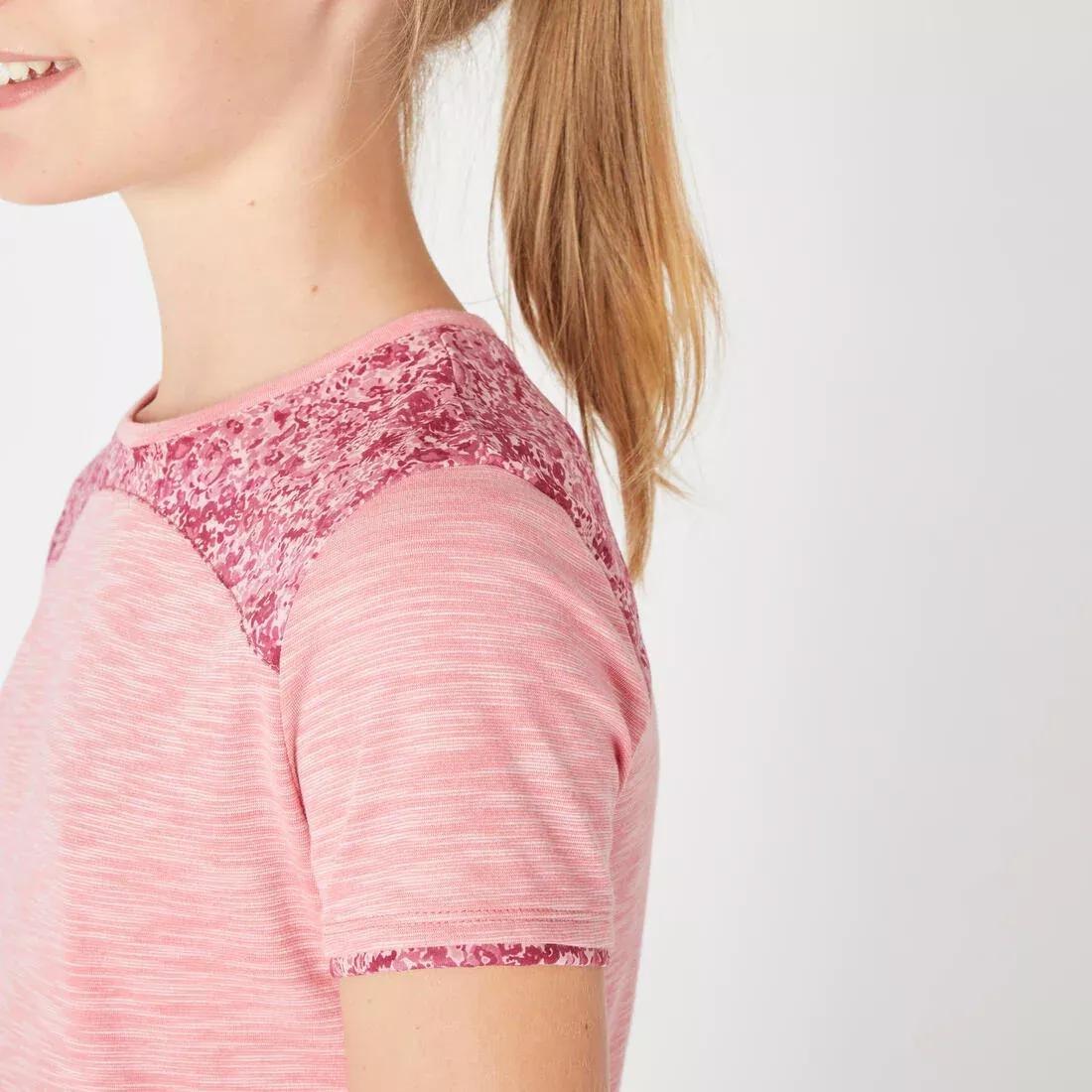 Kids Girls 2-In-1 Breathable T-Shirt, Pink, No Color, large image number 9