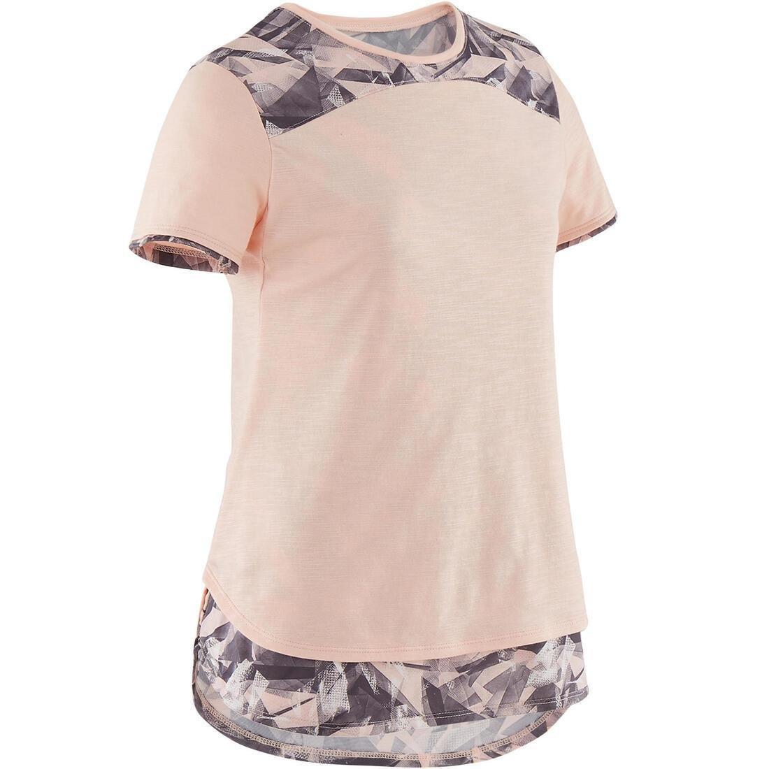 Kids Girls 2-In-1 Breathable T-Shirt, Pink, No Color, large image number 10