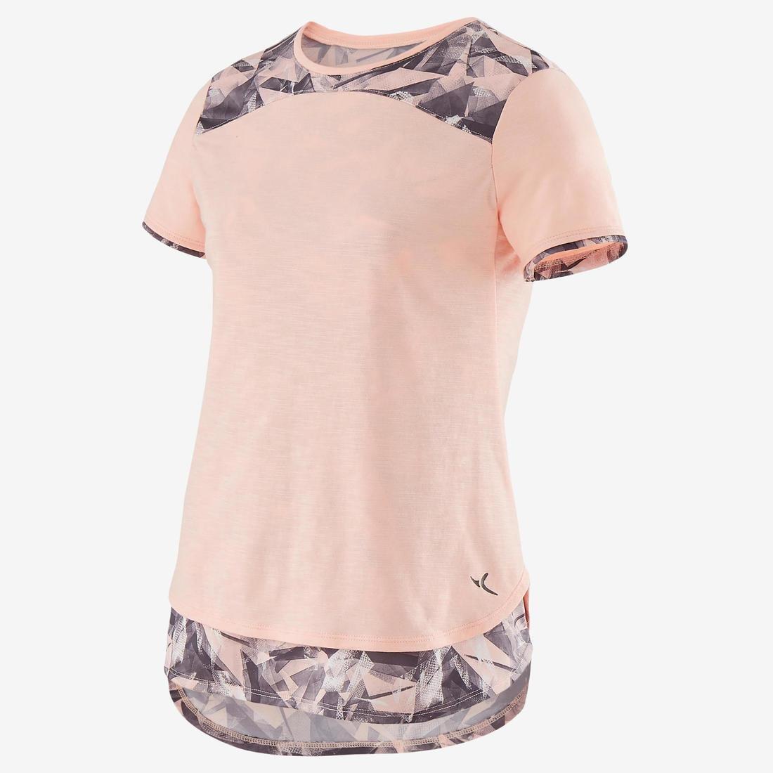 Kids Girls 2-In-1 Breathable T-Shirt, Pink, No Color, large image number 12